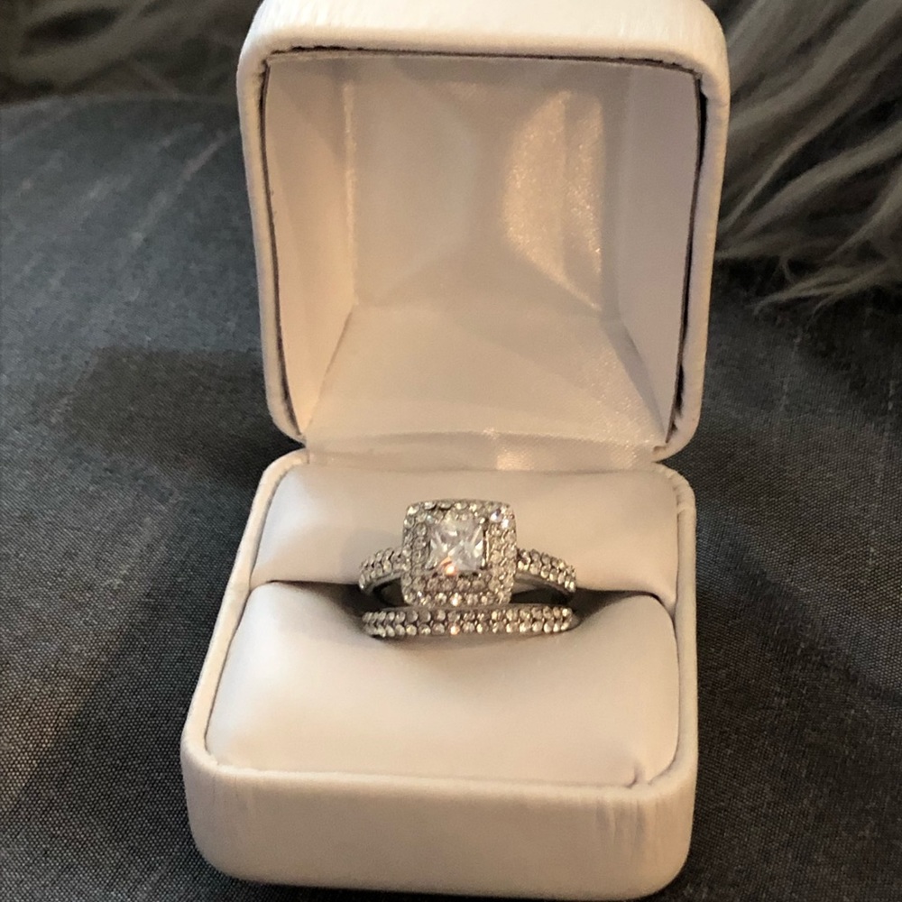 925 Sterling Silver wedding set